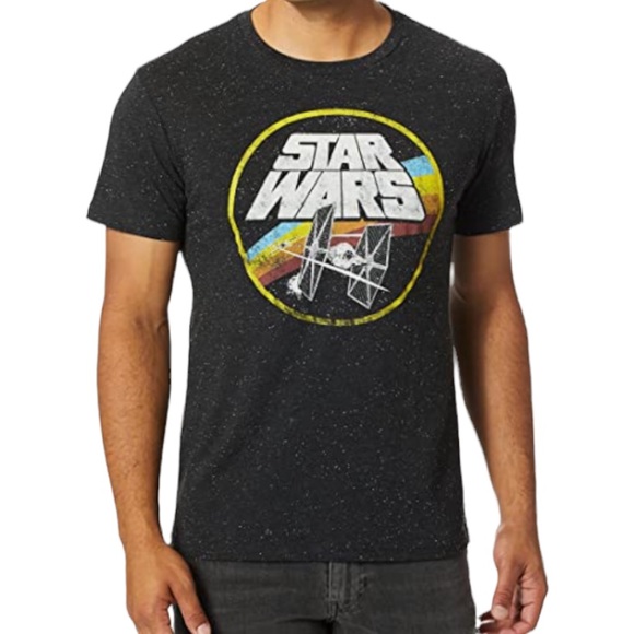 Star Wars Other - Star Wars T-shirt Retro Tie Fighter Black Space Dye Mens Size Small